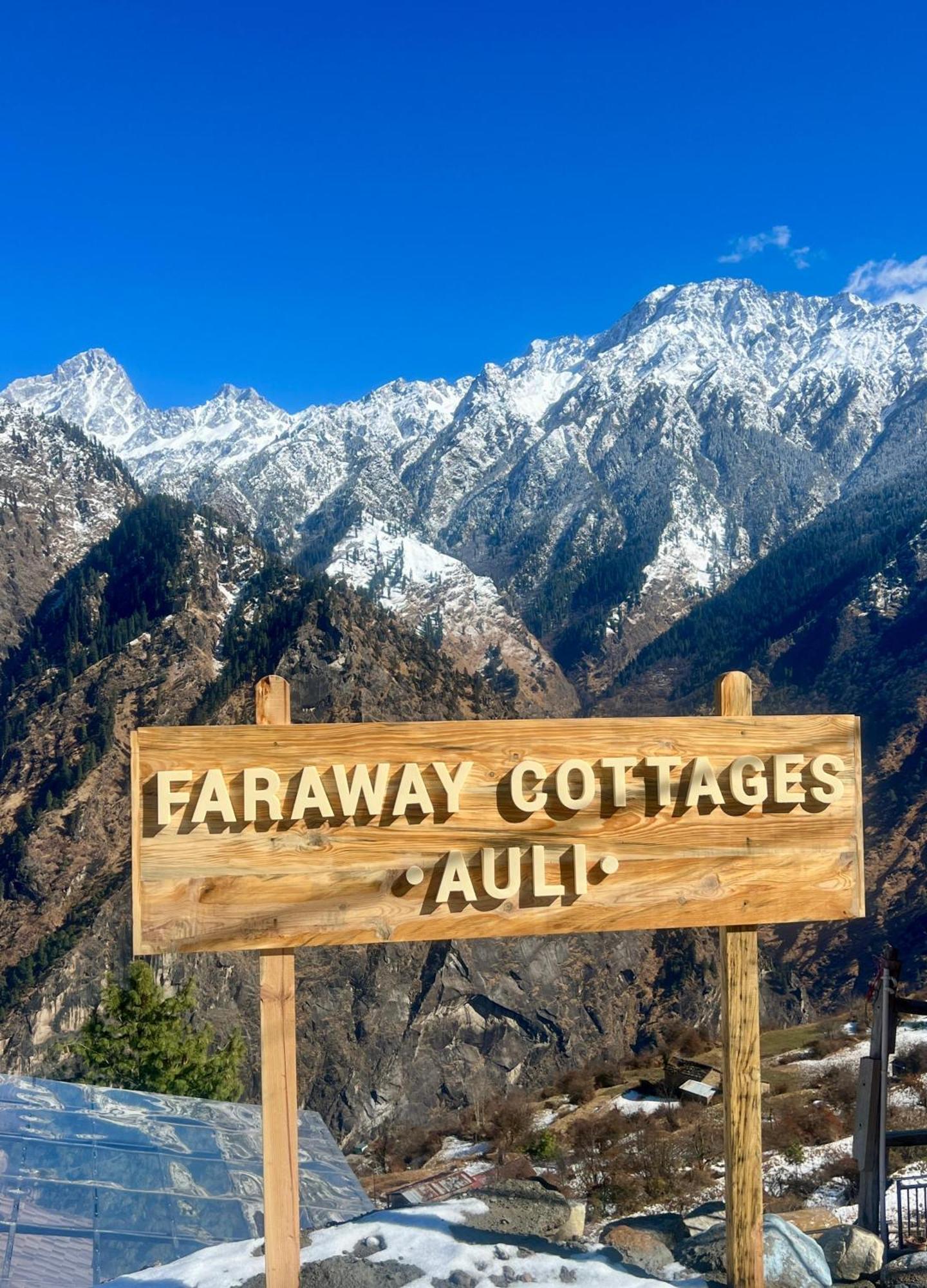 Faraway Cottages, Auli Joshīmath Exterior foto